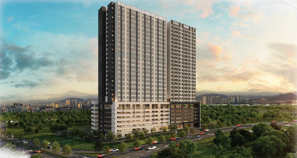 D'Nuri Residences aerial view Kwasa Damansara